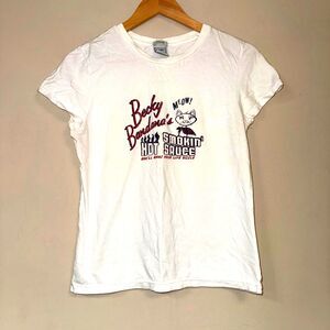 Vintage Becky Bandanas Smokin Hot Sauce White T-shirt Women L Casual Graphic Tee